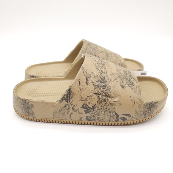 Nike‎ Calm Slide (Mens 9 Womens 10) Parachute Beige Anthracite Wildlife Sandals main image 6